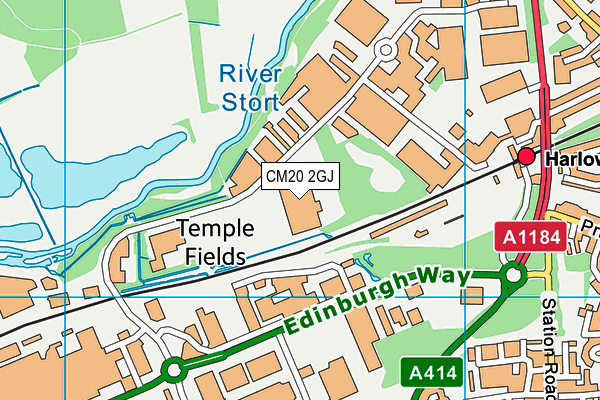 CM20 2GJ map - OS VectorMap District (Ordnance Survey) CM20 2GJ map - OS VectorMap District (Ordnance Survey)