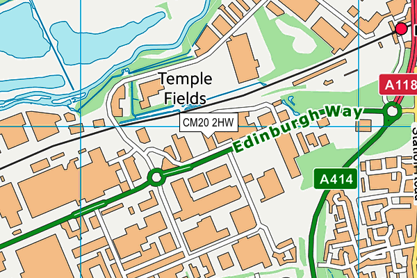 CM20 2HW map - OS VectorMap District (Ordnance Survey) CM20 2HW map - OS VectorMap District (Ordnance Survey)