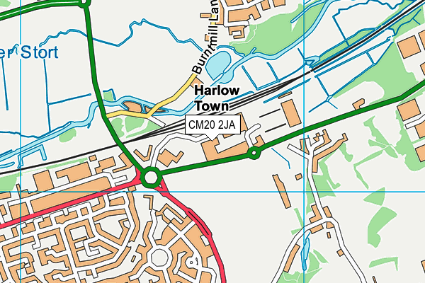 CM20 2JA map - OS VectorMap District (Ordnance Survey) CM20 2JA map - OS VectorMap District (Ordnance Survey)