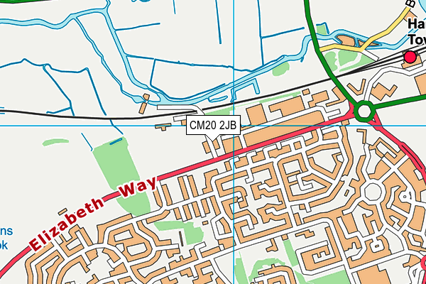 CM20 2JB map - OS VectorMap District (Ordnance Survey) CM20 2JB map - OS VectorMap District (Ordnance Survey)