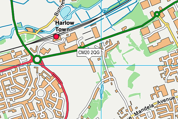CM20 2QG map - OS VectorMap District (Ordnance Survey) CM20 2QG map - OS VectorMap District (Ordnance Survey)