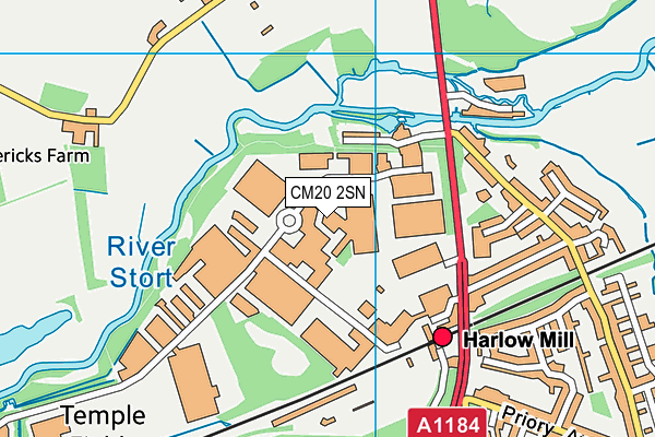 CM20 2SN map - OS VectorMap District (Ordnance Survey) CM20 2SN map - OS VectorMap District (Ordnance Survey)