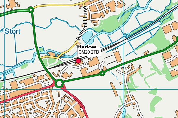 CM20 2TD map - OS VectorMap District (Ordnance Survey) CM20 2TD map - OS VectorMap District (Ordnance Survey)