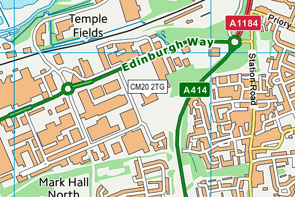CM20 2TG map - OS VectorMap District (Ordnance Survey) CM20 2TG map - OS VectorMap District (Ordnance Survey)