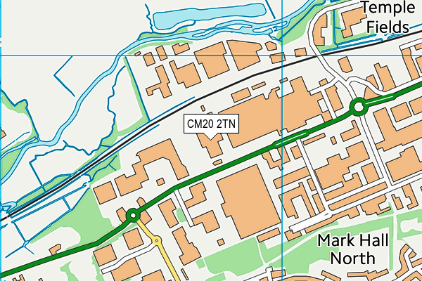 CM20 2TN map - OS VectorMap District (Ordnance Survey) CM20 2TN map - OS VectorMap District (Ordnance Survey)