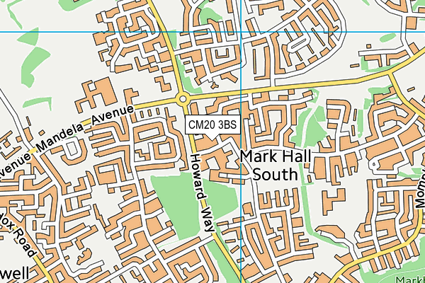CM20 3BS map - OS VectorMap District (Ordnance Survey) CM20 3BS map - OS VectorMap District (Ordnance Survey)