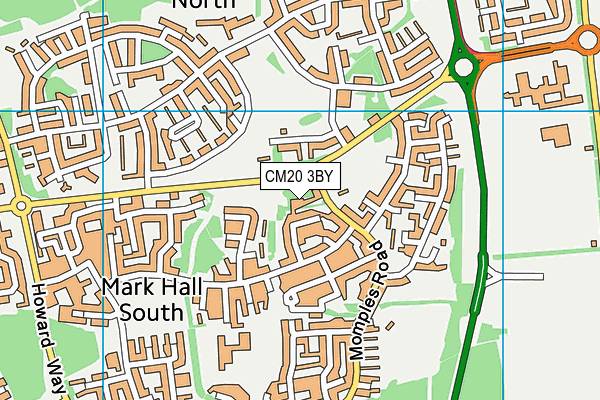 CM20 3BY map - OS VectorMap District (Ordnance Survey) CM20 3BY map - OS VectorMap District (Ordnance Survey)