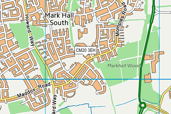 CM20 3EH map - OS VectorMap District (Ordnance Survey) CM20 3EH map - OS VectorMap District (Ordnance Survey)