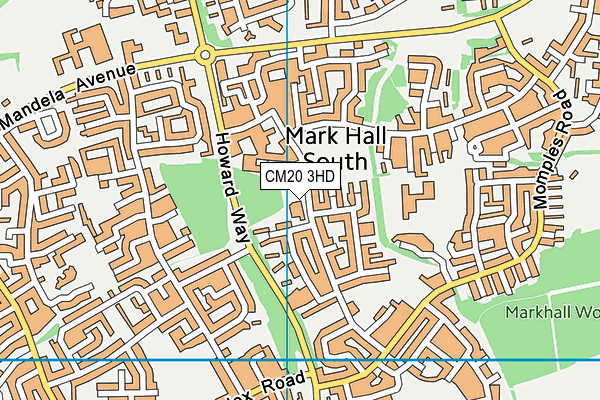 CM20 3HD map - OS VectorMap District (Ordnance Survey) CM20 3HD map - OS VectorMap District (Ordnance Survey)