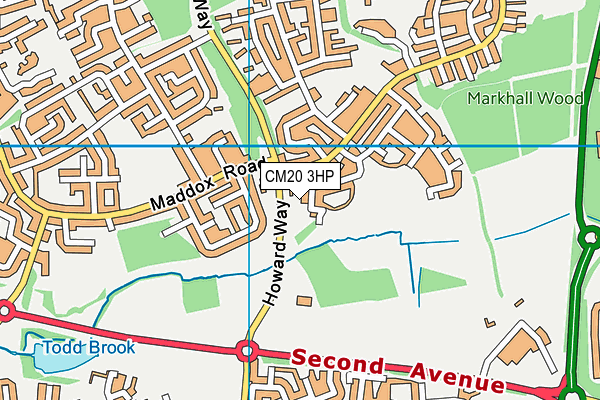 CM20 3HP map - OS VectorMap District (Ordnance Survey) CM20 3HP map - OS VectorMap District (Ordnance Survey)