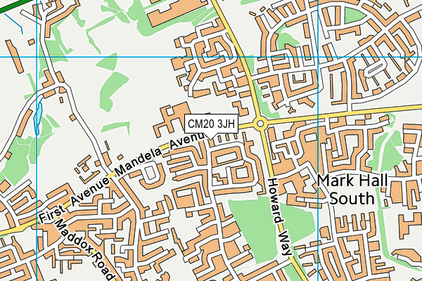 CM20 3JH map - OS VectorMap District (Ordnance Survey) CM20 3JH map - OS VectorMap District (Ordnance Survey)