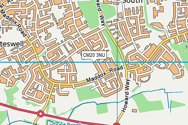 CM20 3NU map - OS VectorMap District (Ordnance Survey) CM20 3NU map - OS VectorMap District (Ordnance Survey)