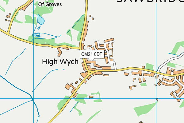 CM21 0DT map - OS VectorMap District (Ordnance Survey) CM21 0DT map - OS VectorMap District (Ordnance Survey)