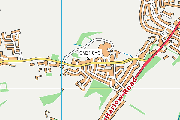 CM21 0HG map - OS VectorMap District (Ordnance Survey) CM21 0HG map - OS VectorMap District (Ordnance Survey)