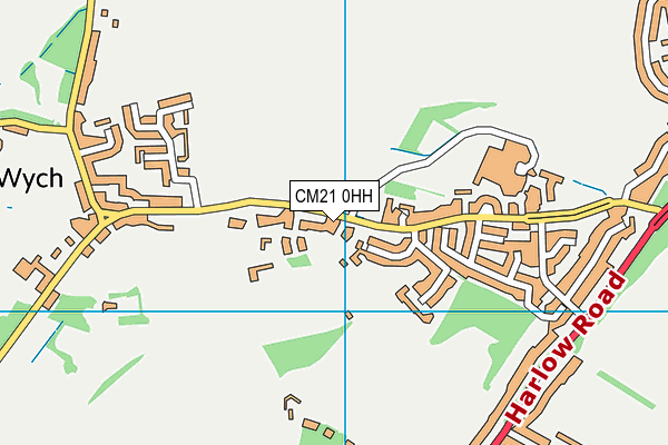 CM21 0HH map - OS VectorMap District (Ordnance Survey) CM21 0HH map - OS VectorMap District (Ordnance Survey)