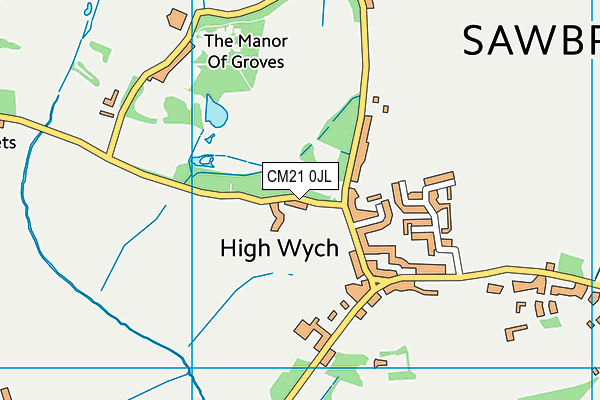 CM21 0JL map - OS VectorMap District (Ordnance Survey) CM21 0JL map - OS VectorMap District (Ordnance Survey)
