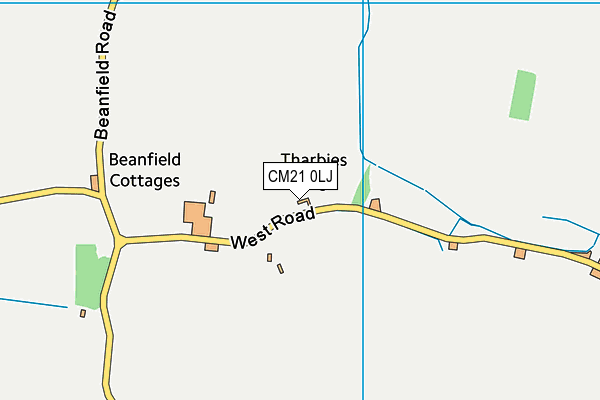 CM21 0LJ map - OS VectorMap District (Ordnance Survey) CM21 0LJ map - OS VectorMap District (Ordnance Survey)