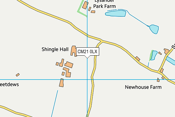 CM21 0LX map - OS VectorMap District (Ordnance Survey) CM21 0LX map - OS VectorMap District (Ordnance Survey)