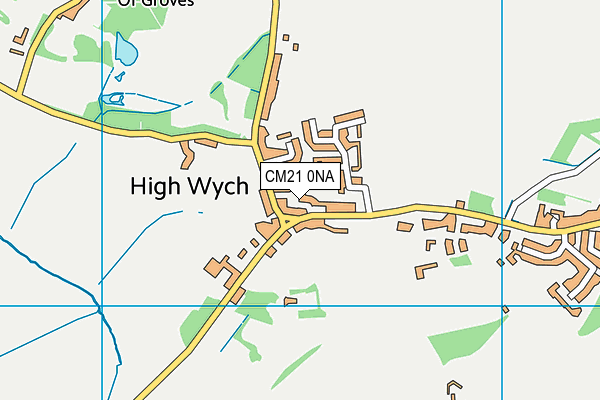 CM21 0NA map - OS VectorMap District (Ordnance Survey)