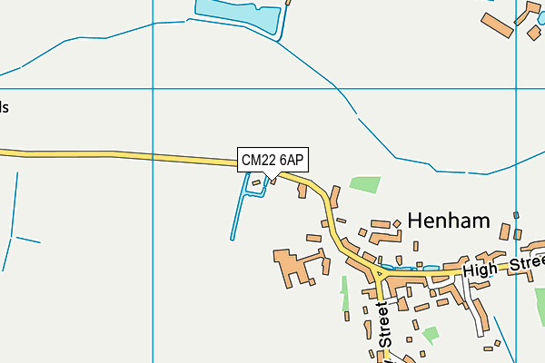 CM22 6AP map - OS VectorMap District (Ordnance Survey) CM22 6AP map - OS VectorMap District (Ordnance Survey)