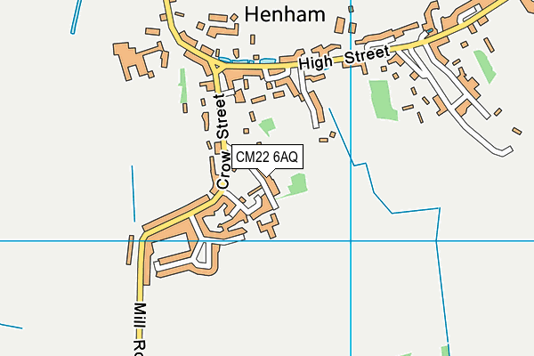 CM22 6AQ map - OS VectorMap District (Ordnance Survey) CM22 6AQ map - OS VectorMap District (Ordnance Survey)