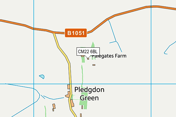 CM22 6BL map - OS VectorMap District (Ordnance Survey) CM22 6BL map - OS VectorMap District (Ordnance Survey)