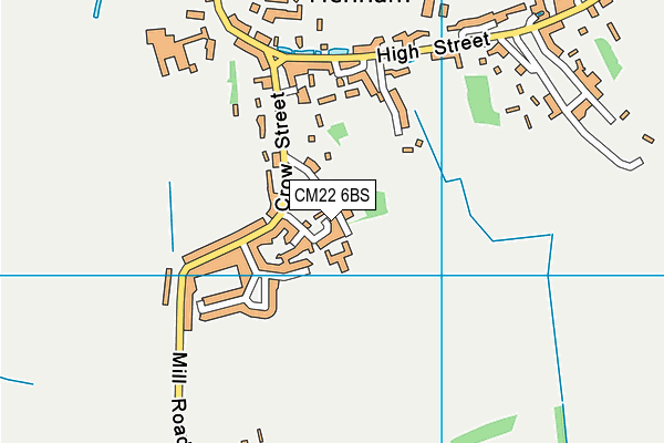 CM22 6BS map - OS VectorMap District (Ordnance Survey) CM22 6BS map - OS VectorMap District (Ordnance Survey)