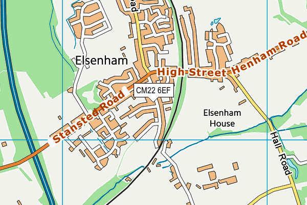 CM22 6EF map - OS VectorMap District (Ordnance Survey) CM22 6EF map - OS VectorMap District (Ordnance Survey)