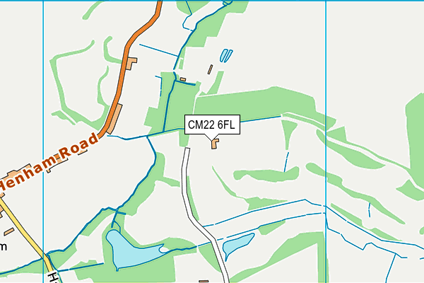 CM22 6FL map - OS VectorMap District (Ordnance Survey) CM22 6FL map - OS VectorMap District (Ordnance Survey)