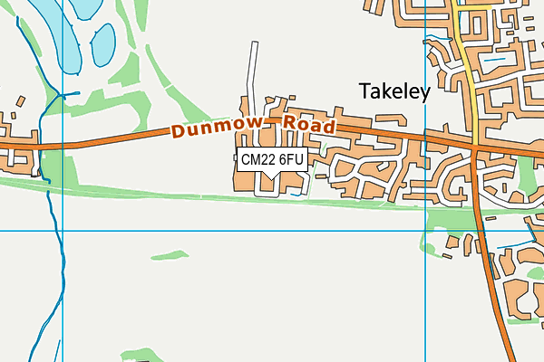 CM22 6FU map - OS VectorMap District (Ordnance Survey) CM22 6FU map - OS VectorMap District (Ordnance Survey)