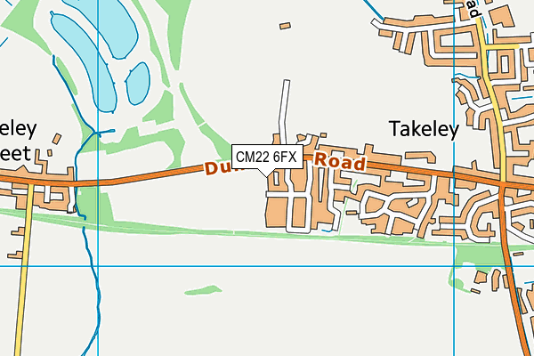 CM22 6FX map - OS VectorMap District (Ordnance Survey) CM22 6FX map - OS VectorMap District (Ordnance Survey)