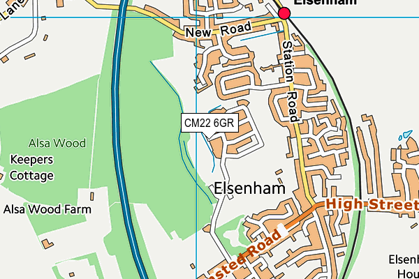 CM22 6GR map - OS VectorMap District (Ordnance Survey) CM22 6GR map - OS VectorMap District (Ordnance Survey)