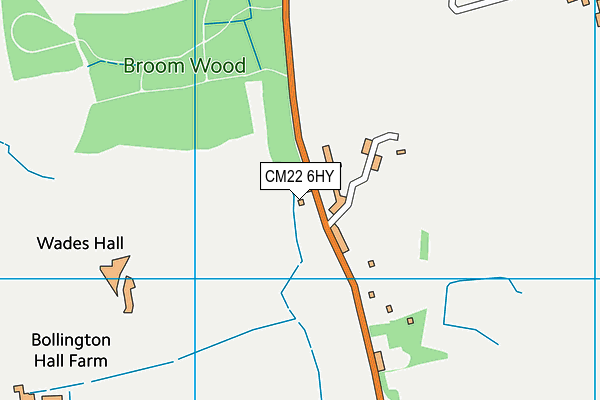 CM22 6HY map - OS VectorMap District (Ordnance Survey) CM22 6HY map - OS VectorMap District (Ordnance Survey)