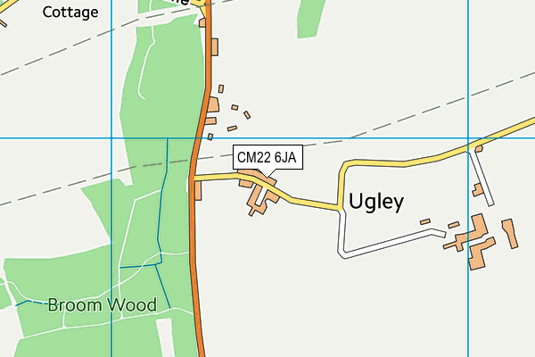 CM22 6JA map - OS VectorMap District (Ordnance Survey) CM22 6JA map - OS VectorMap District (Ordnance Survey)