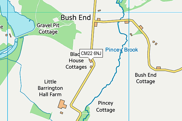 CM22 6NJ map - OS VectorMap District (Ordnance Survey) CM22 6NJ map - OS VectorMap District (Ordnance Survey)