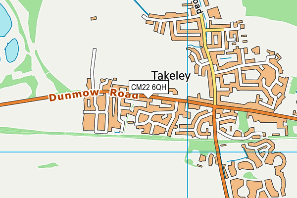 CM22 6QH map - OS VectorMap District (Ordnance Survey) CM22 6QH map - OS VectorMap District (Ordnance Survey)