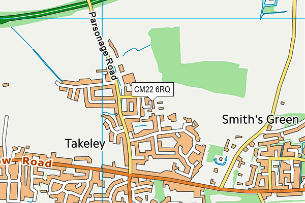 CM22 6RQ map - OS VectorMap District (Ordnance Survey) CM22 6RQ map - OS VectorMap District (Ordnance Survey)