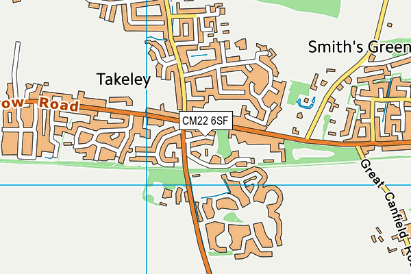 CM22 6SF map - OS VectorMap District (Ordnance Survey) CM22 6SF map - OS VectorMap District (Ordnance Survey)