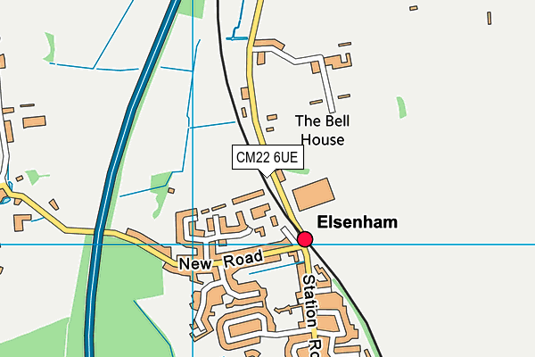 CM22 6UE map - OS VectorMap District (Ordnance Survey) CM22 6UE map - OS VectorMap District (Ordnance Survey)