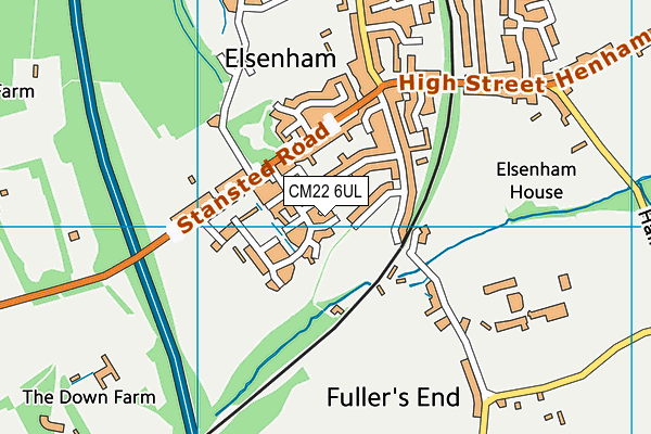 CM22 6UL map - OS VectorMap District (Ordnance Survey) CM22 6UL map - OS VectorMap District (Ordnance Survey)
