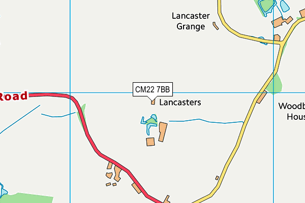 CM22 7BB map - OS VectorMap District (Ordnance Survey) CM22 7BB map - OS VectorMap District (Ordnance Survey)