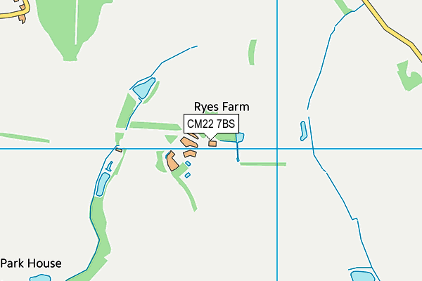 CM22 7BS map - OS VectorMap District (Ordnance Survey) CM22 7BS map - OS VectorMap District (Ordnance Survey)