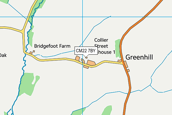 CM22 7BY map - OS VectorMap District (Ordnance Survey) CM22 7BY map - OS VectorMap District (Ordnance Survey)