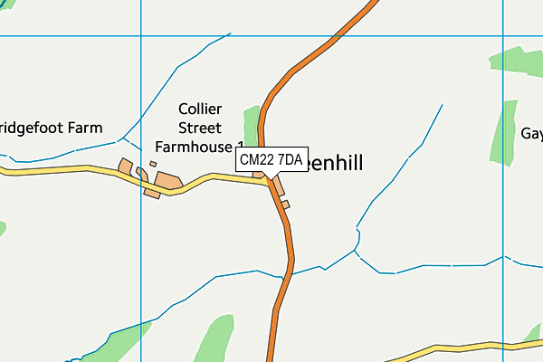 CM22 7DA map - OS VectorMap District (Ordnance Survey) CM22 7DA map - OS VectorMap District (Ordnance Survey)
