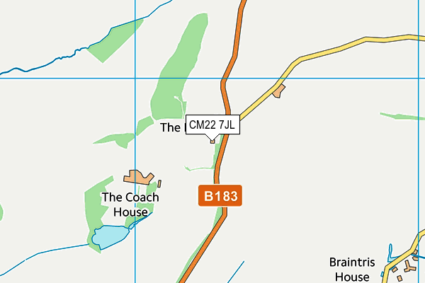 CM22 7JL map - OS VectorMap District (Ordnance Survey) CM22 7JL map - OS VectorMap District (Ordnance Survey)