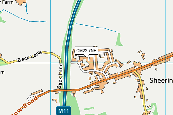 CM22 7NH map - OS VectorMap District (Ordnance Survey) CM22 7NH map - OS VectorMap District (Ordnance Survey)