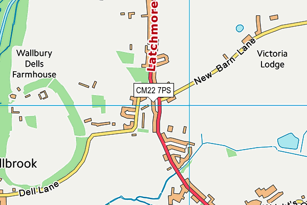 CM22 7PS map - OS VectorMap District (Ordnance Survey) CM22 7PS map - OS VectorMap District (Ordnance Survey)