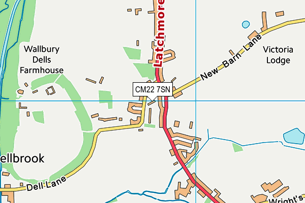 CM22 7SN map - OS VectorMap District (Ordnance Survey) CM22 7SN map - OS VectorMap District (Ordnance Survey)
