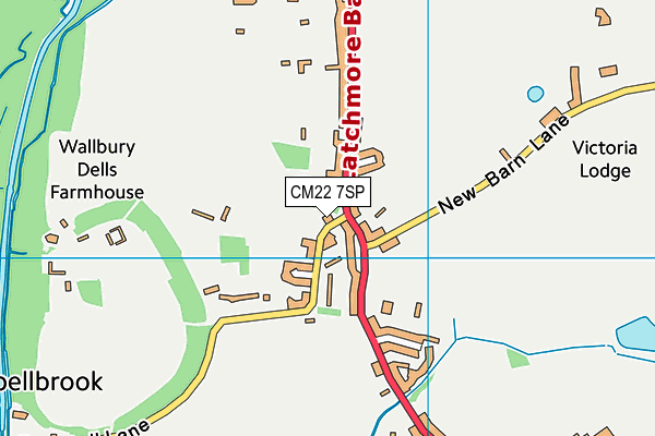 CM22 7SP map - OS VectorMap District (Ordnance Survey) CM22 7SP map - OS VectorMap District (Ordnance Survey)