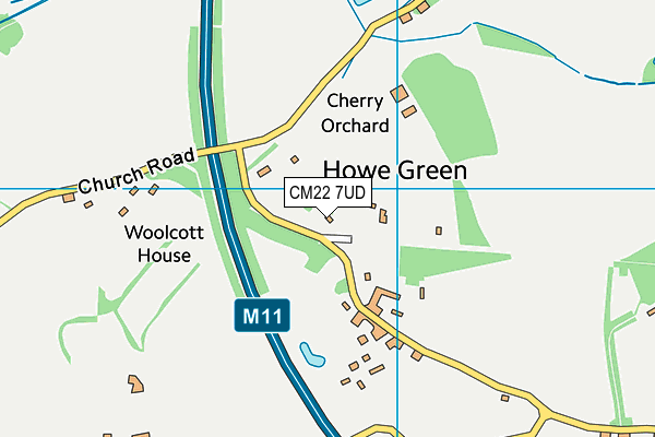 CM22 7UD map - OS VectorMap District (Ordnance Survey) CM22 7UD map - OS VectorMap District (Ordnance Survey)